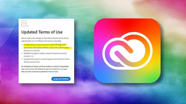 Người dùng lo ngại rằng Adobe có thể sử dụng ngôn từ của các điều khoản cập nhật